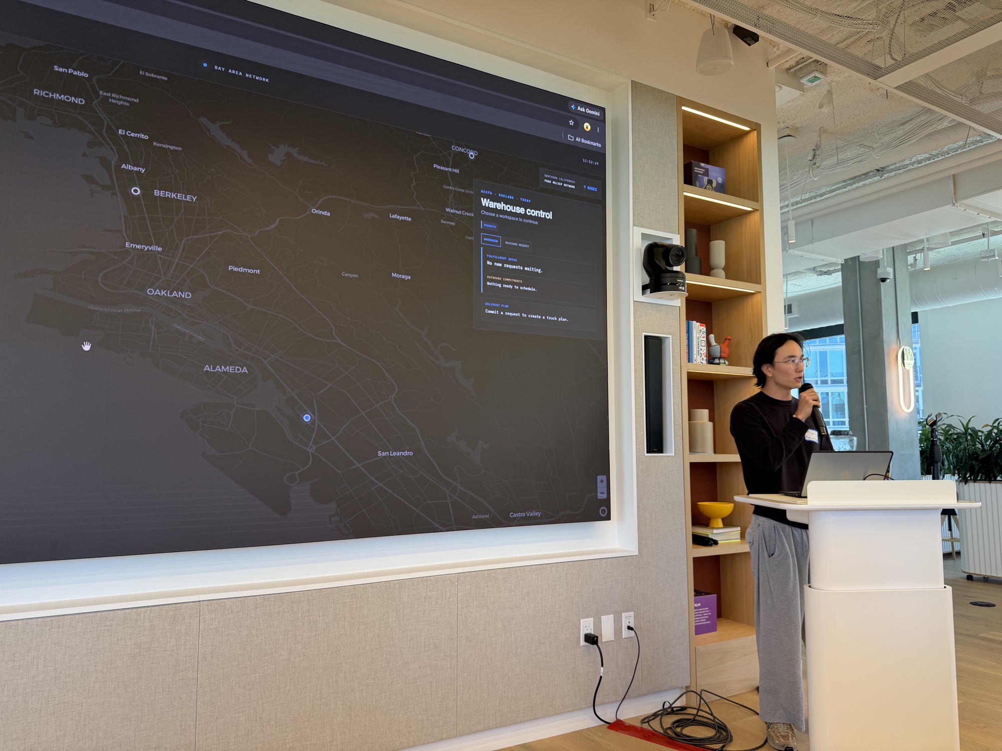 Mark presenting an operational geospatial system